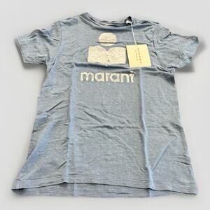 Isabel MARANT Womens Blue Silver Short Sleeve T-Shirt Size S SMALL NWT NEW $220